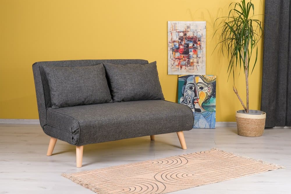 Dvojmiestna rozkladacia pohovka Folde 2-Seater - Dark Grey