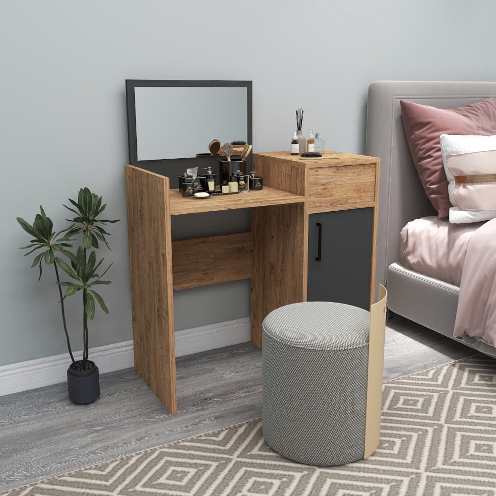 Toaletný stolík Sedef - Atlantic Pine, Anthracite 1