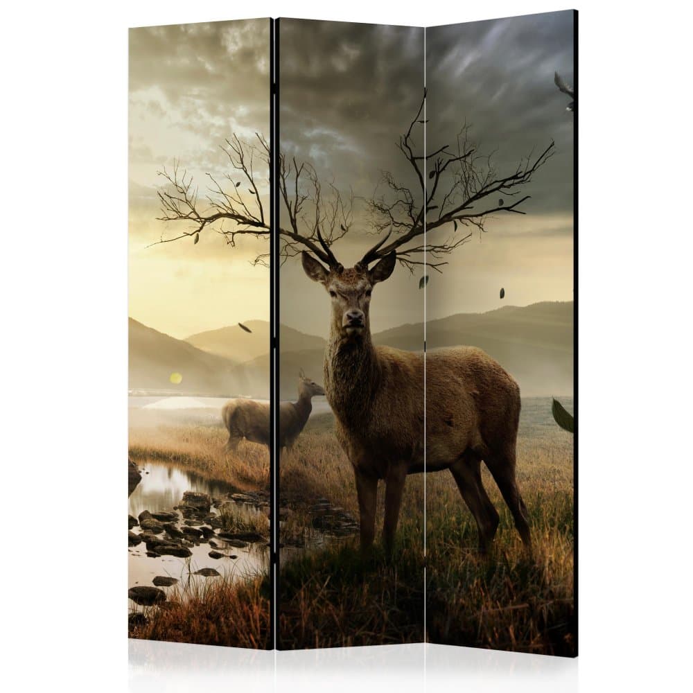 Paraván Deers by mountain stream Dekorhome 1