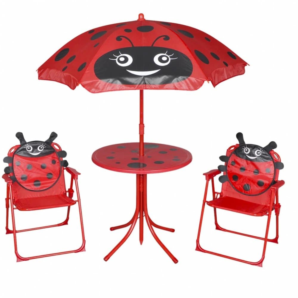 Detský záhradný set sa slnečníkom Dekorhome 1