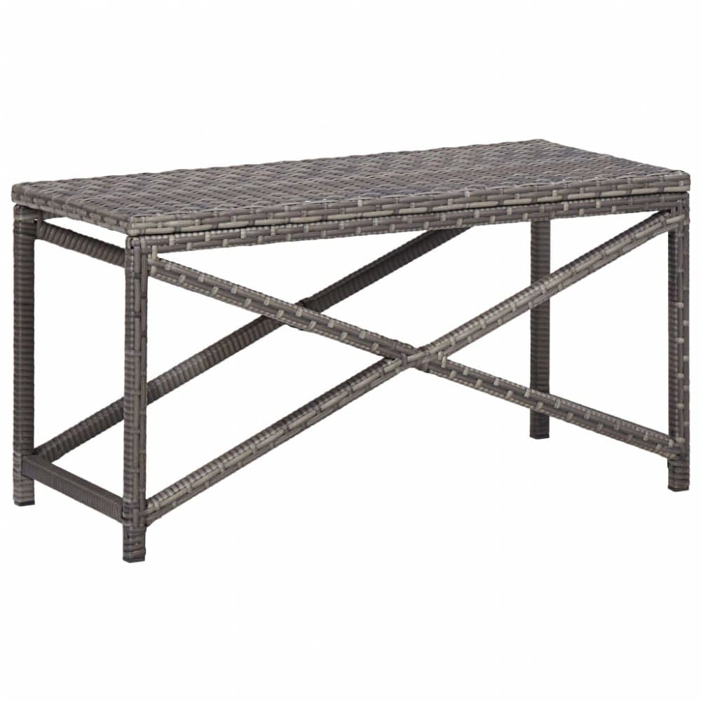Záhradná lavica 80 cm polyratan Dekorhome