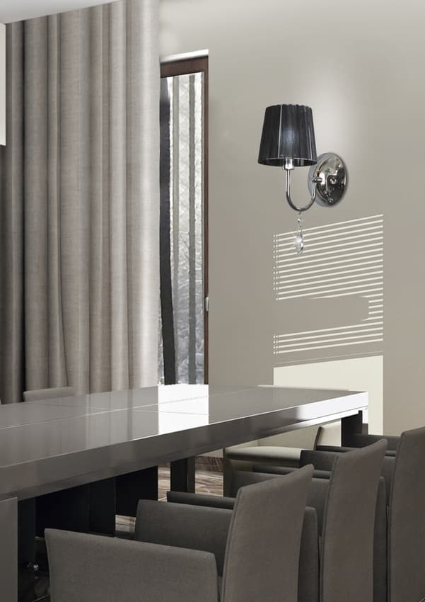 Nástenná lampa čierna 1xE14 Sorento