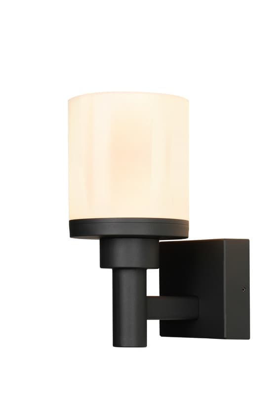 Nástenná záhradná lampa Saponia 17,8x25cm čierna 12W LED IP65 1