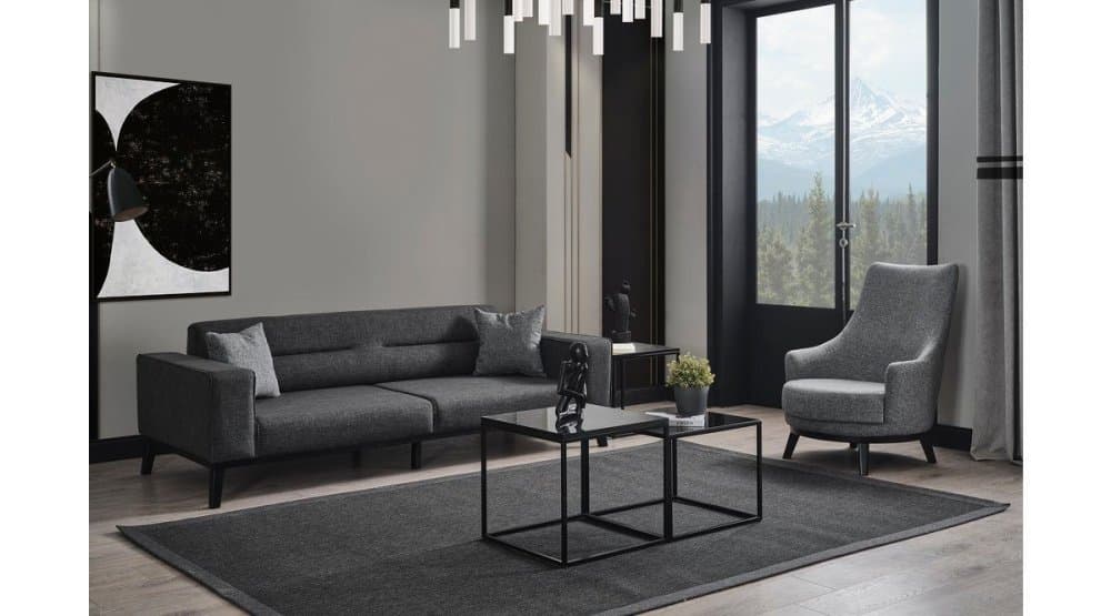 Kreslo ušiak Bali - Light Grey