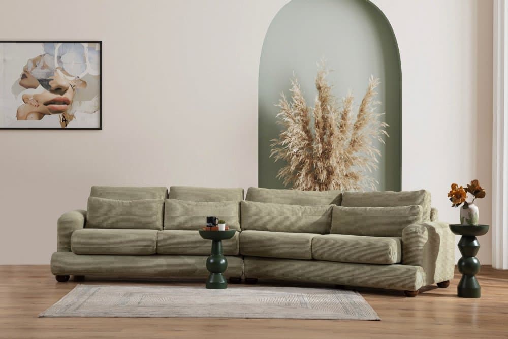 Štvormiestna pohovka River 4 Seater Right (L2-Xc Right) - Green