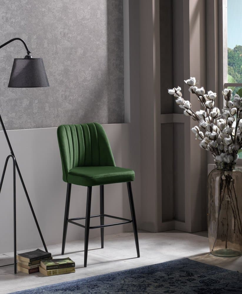 Bar Stool Set (2 Pieces) Vento - Green 1