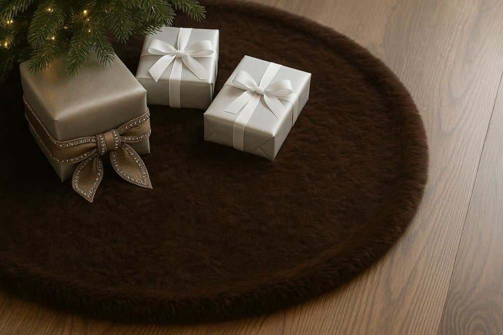 Christmas Tree Rug Yilbasi - Brown 6 1