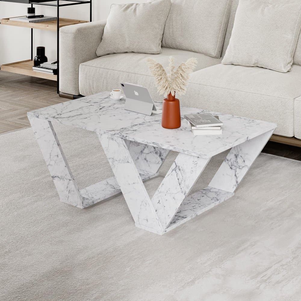 Konferenčný stolík Pipra - Carrara Marble 1