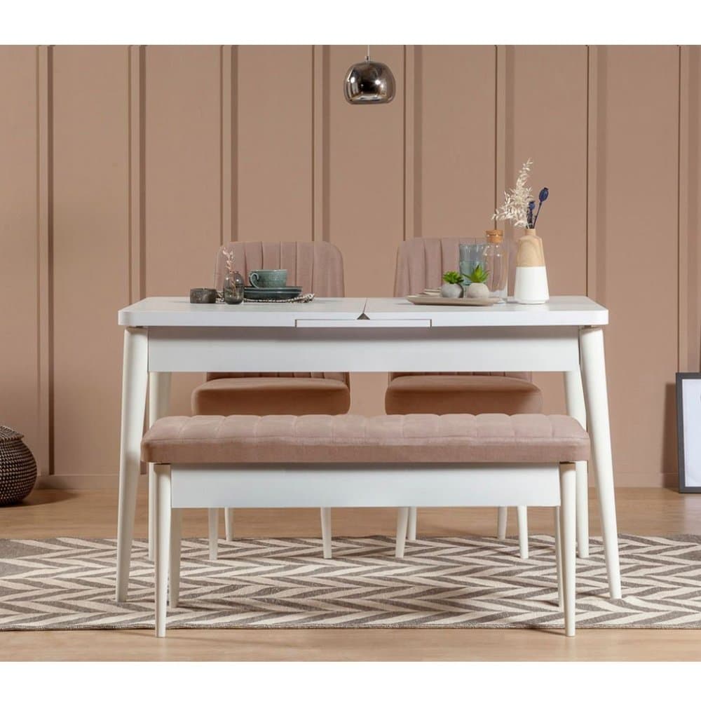 Lavica Vina Bench White, Stone 1