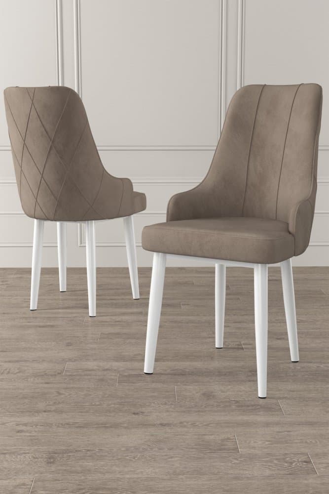 Súprava stoličiek (2 kusy) Trex - Cappuccino, White 1