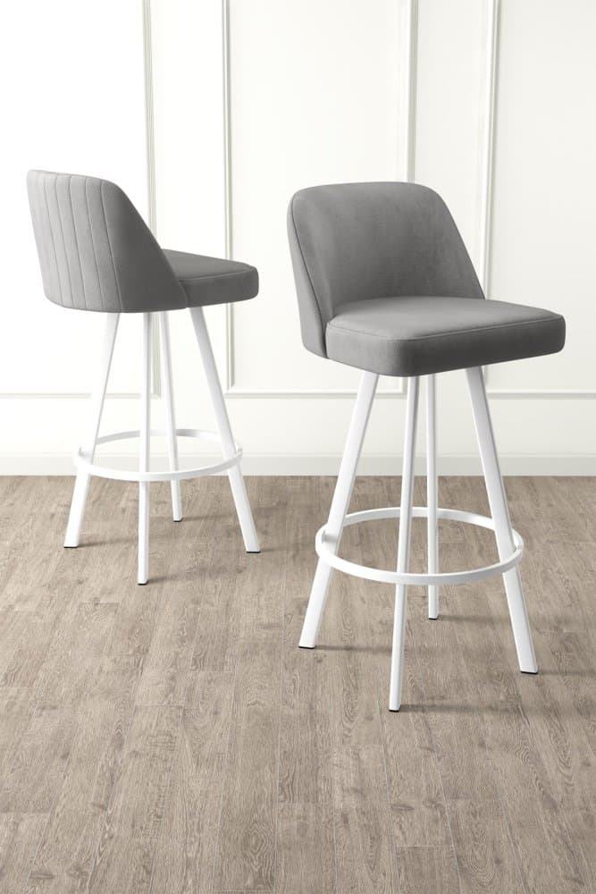 Bar Stool Set (4 Pieces) Atex - Grey, White 1