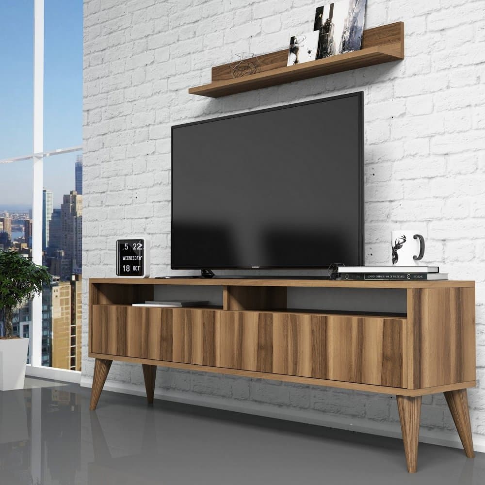 TV skrinka / Obývacia stena Best - Walnut 1