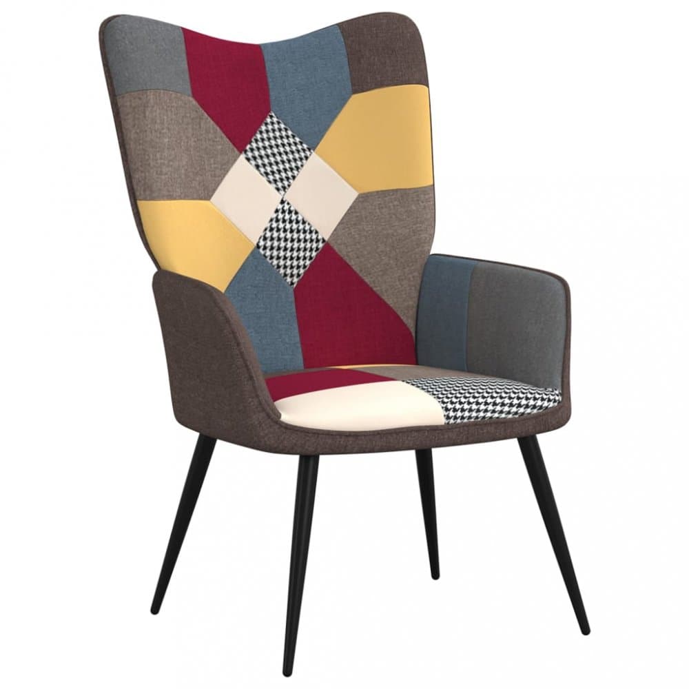 Relaxačné kreslo patchwork látka Dekorhome 1