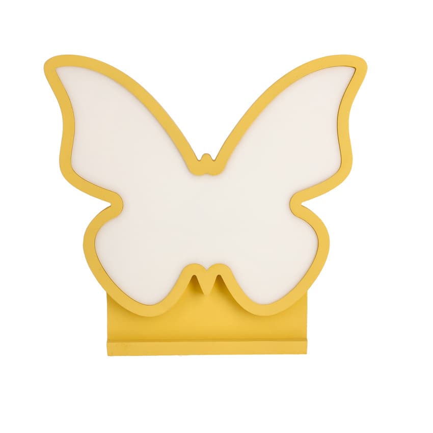 Detská LED stolová lampa BUTTERFLY IQ KIDS zlatá