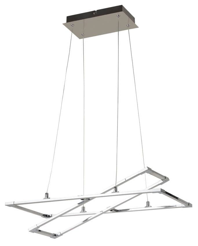Apeti Kseros LED striebornosivá závesná stropná lampa 4000K 1