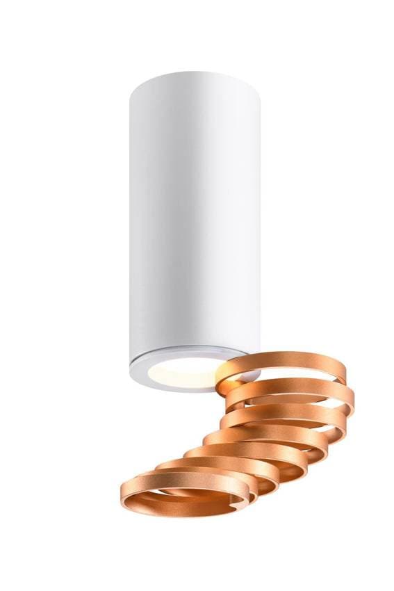 Stropná lampa zlatá+biela 6x20cm trubica 1