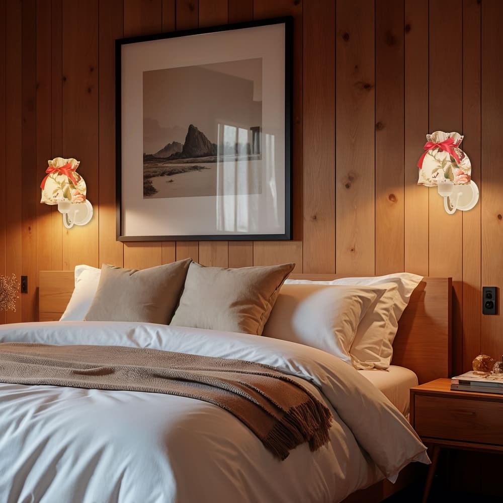 Nástenná lampa ROZANO biela 1x40W E27 kvetinové tienidlo 1