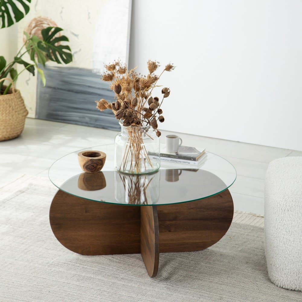Konferenčný stolík Bubble Wood - Walnut