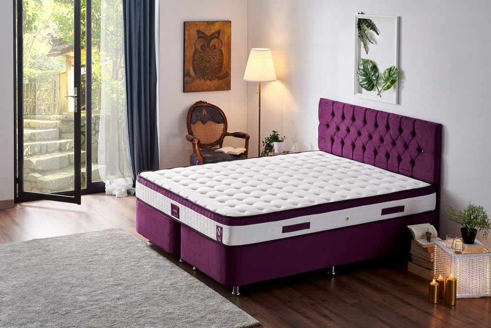 Mattress Violet 140x190 cm Double Size Middle Firm Mattress 1