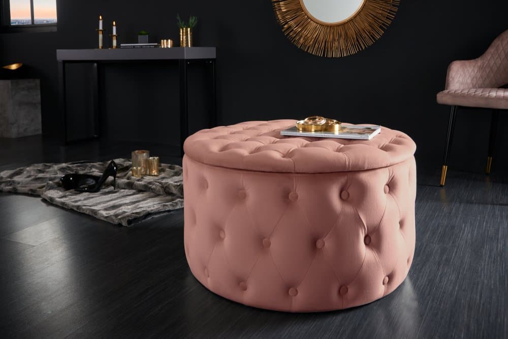 Chesterfield taburet ZETHOS Dekorhome 1