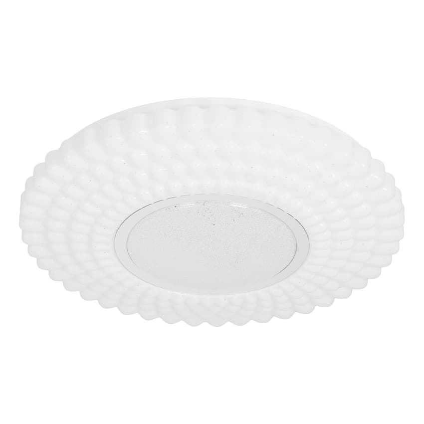 Stropné svietidlo URAN plafón 38cm 24W LED 4000K tienidlo biele+chróm 1