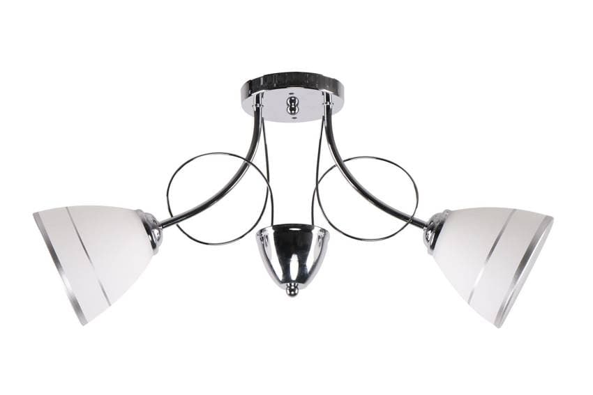 Stropná lampa Elotte 2X40W E27 Biela