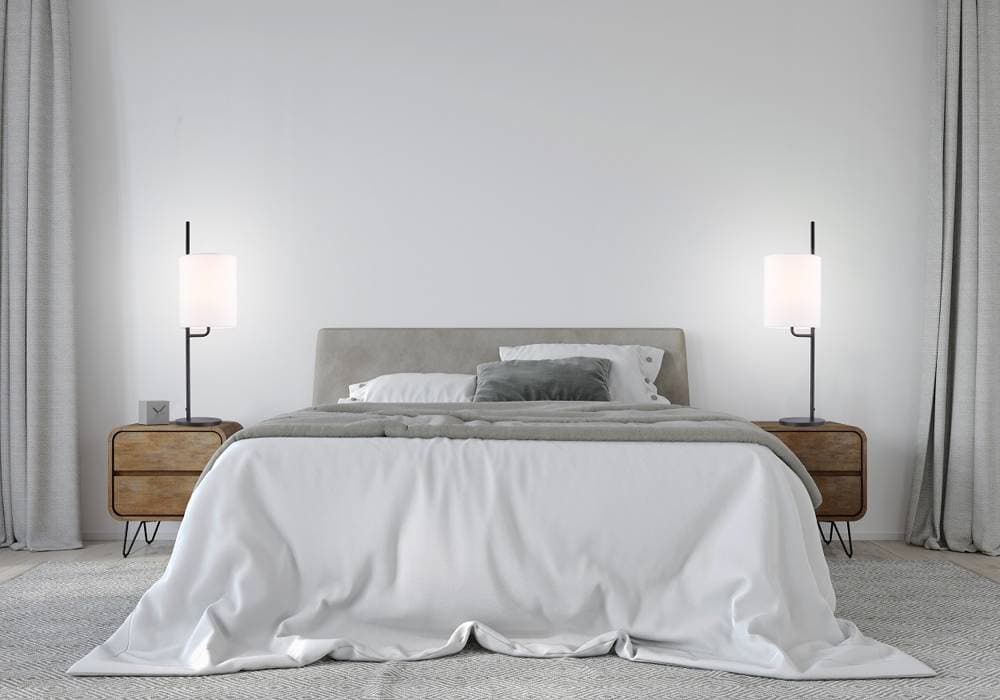 Čiernobiela stolová lampa Tokyo Ledea 1