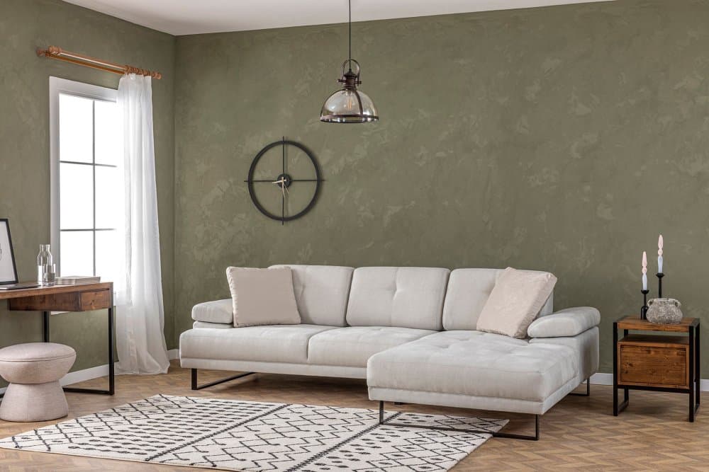 Rohová sedacia súprava / Rohová pohovka Mustang Large Right - Beige 1
