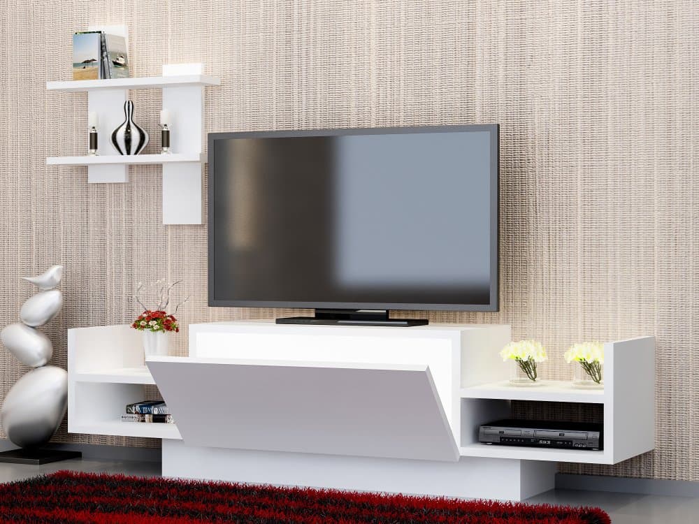 TV skrinka / Obývacia stena Bahar - White 1