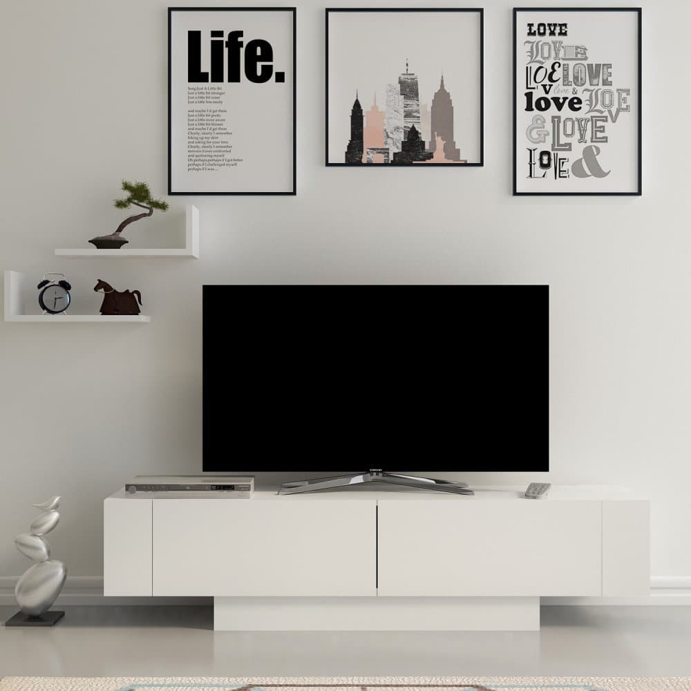 TV stolík Matera - White, White