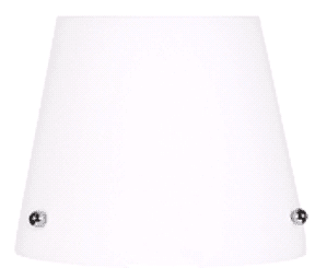 Biele sklenené tienidlo pre stojacu lampu Tango 1