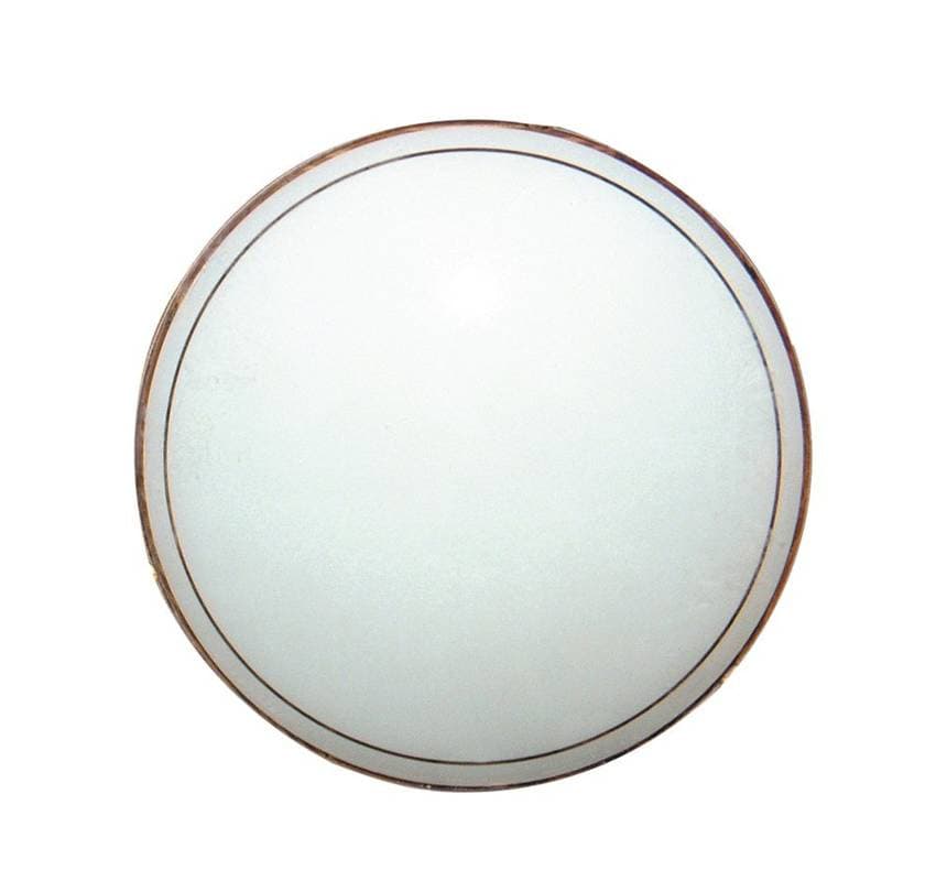 Biele sklenené okrúhle tienidlo na stropnú lampu 31,6 cm 1