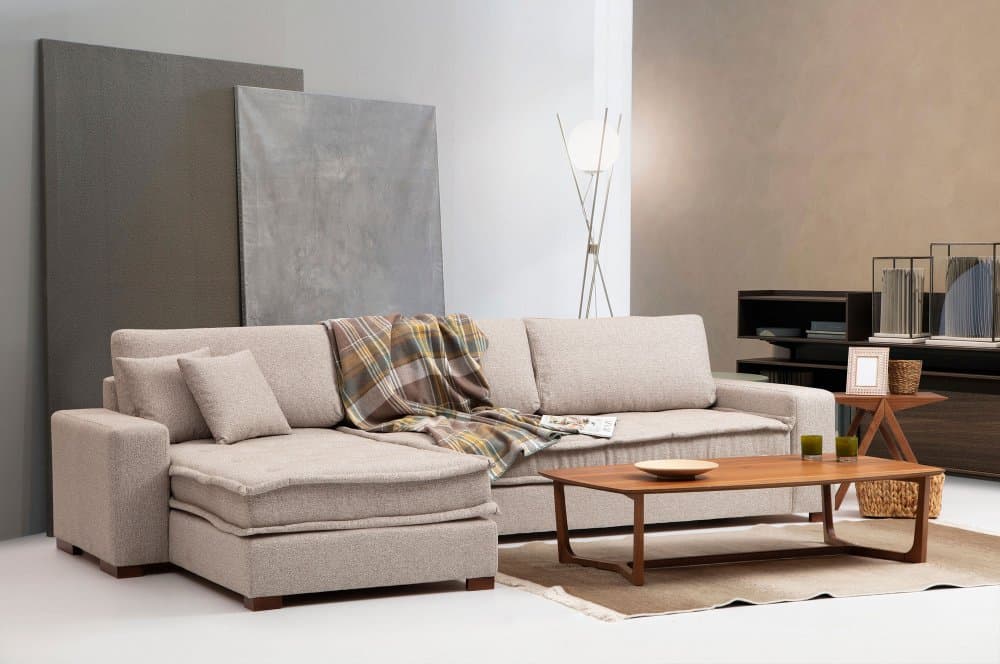Rohová sedacia súprava / Rohová pohovka Lena Corner (CHL-3R) - Sand Beige