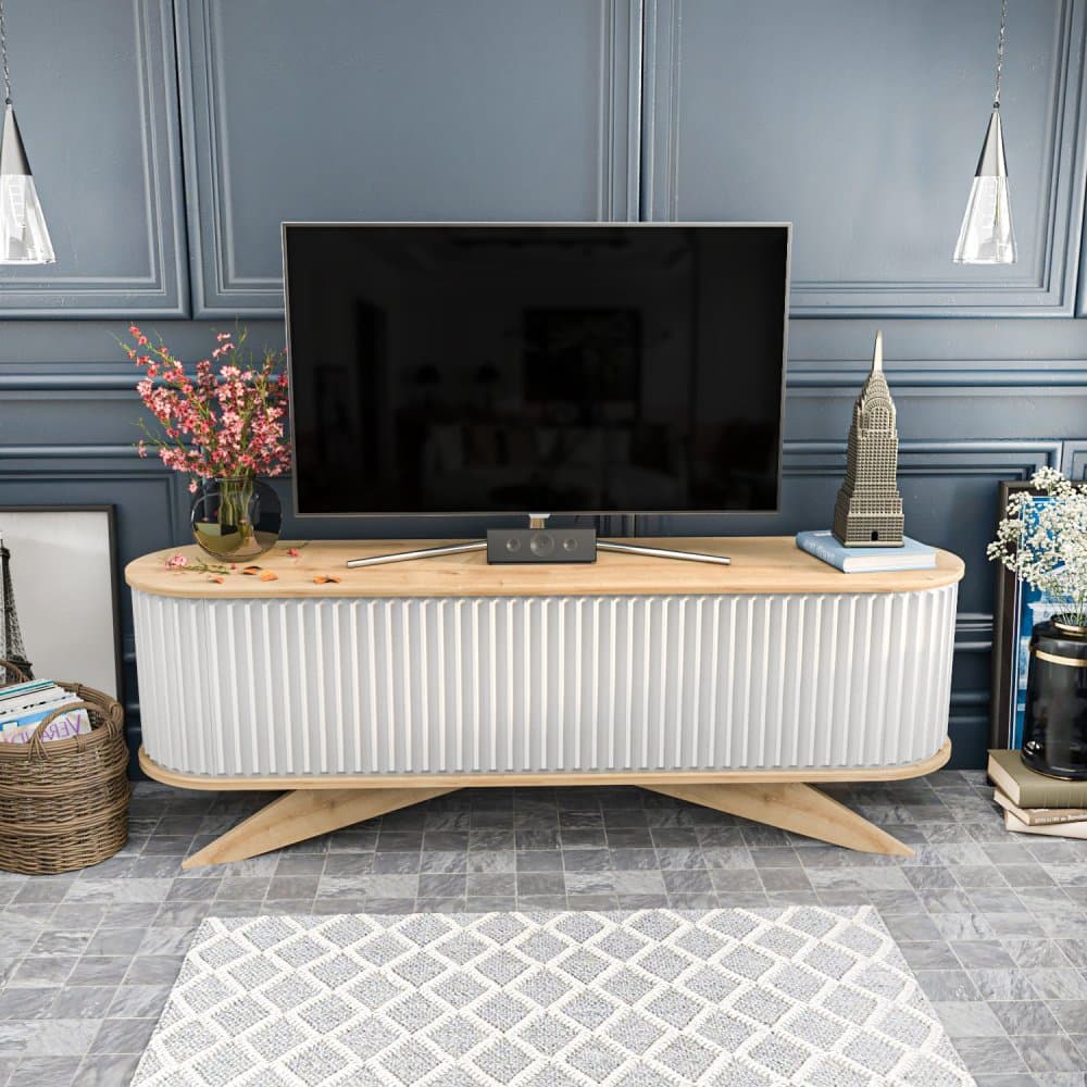 TV stolík Stor - Sapphire, White