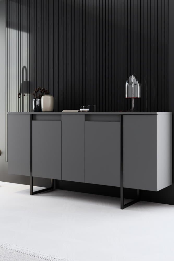 Konzolový stolík Luxe - Anthracite, Black 1