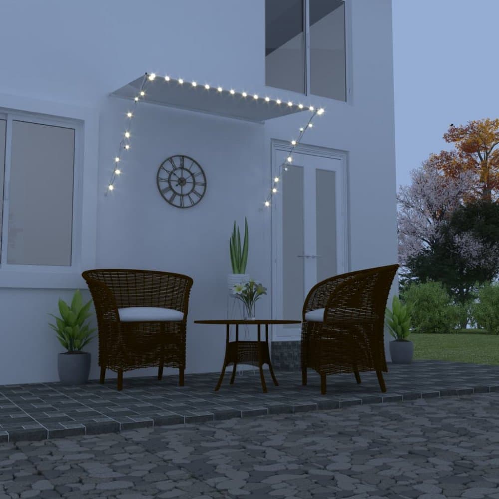 Zaťahovacia markíza s LED svetlom 200x150 cm Dekorhome 1