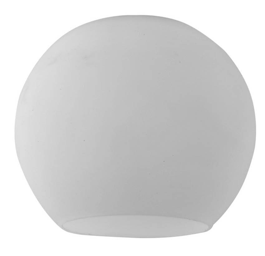 Okrúhle sklenené tienidlo biele E27 pre lampy Tobago