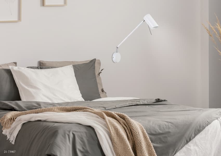 Nástenná lampa matná biela nastaviteľná otočná GU10 40W Milly 1