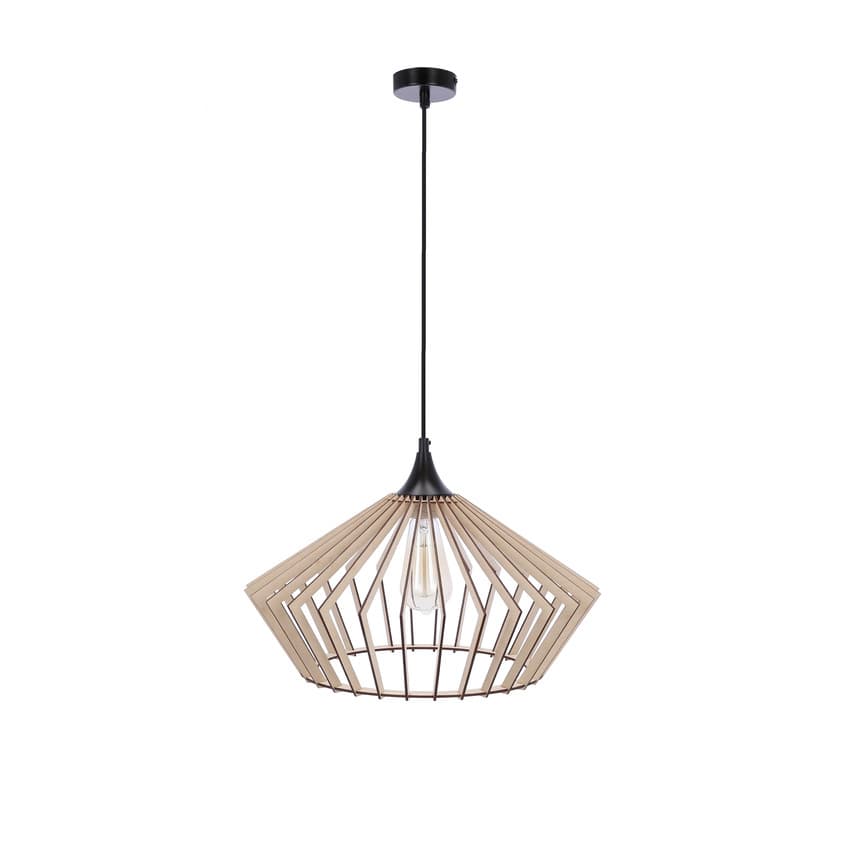 Závesná lampa Eco 3 1x40 e27 Drevené tienidlo 1
