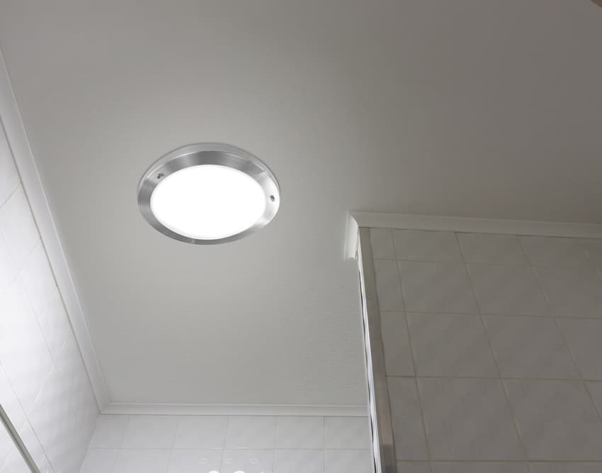 Stropná lampa Aquila 32cm 1xE27 Saténový nikel IP44 1