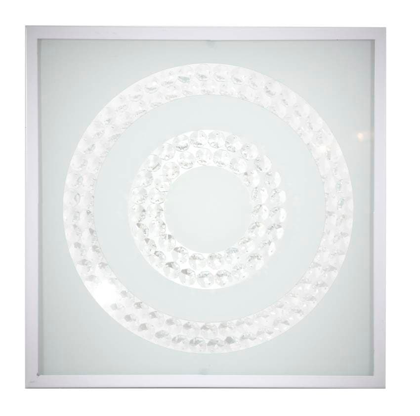 Stropné svietidlo Lux Plafon 16W LED 6500K Biele Dvojkruhové