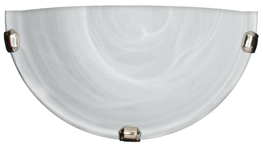 Stropná lampa Duna 1/2, biela, chrómová, držiak, 60W 1