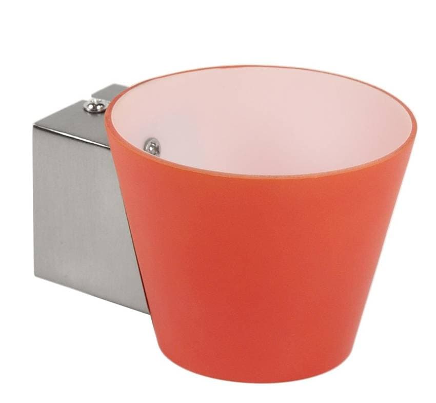Nástenná lampa oranžová kužeľová lampa Simonet