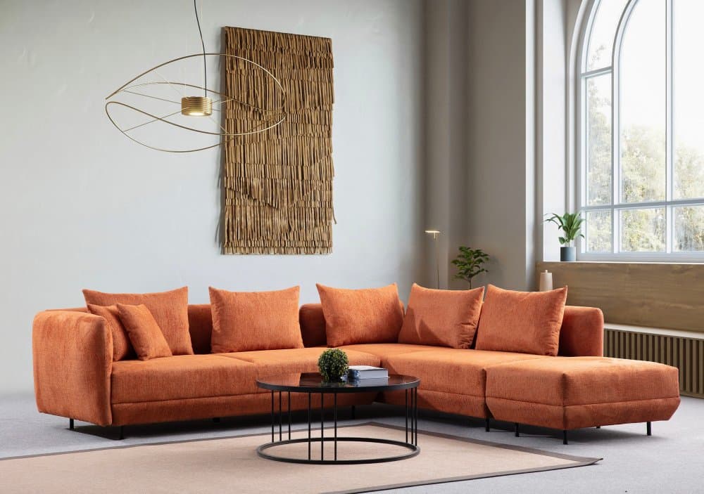 Rohová sedacia súprava / Rohová pohovka Floransa - Orange 1