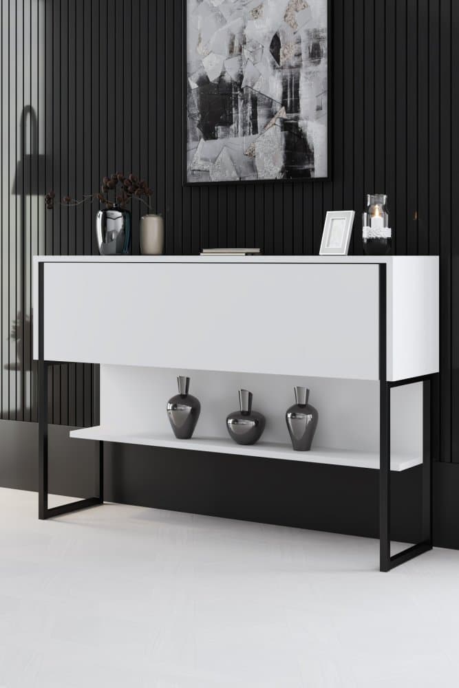Komoda Luxe - Black, White 1