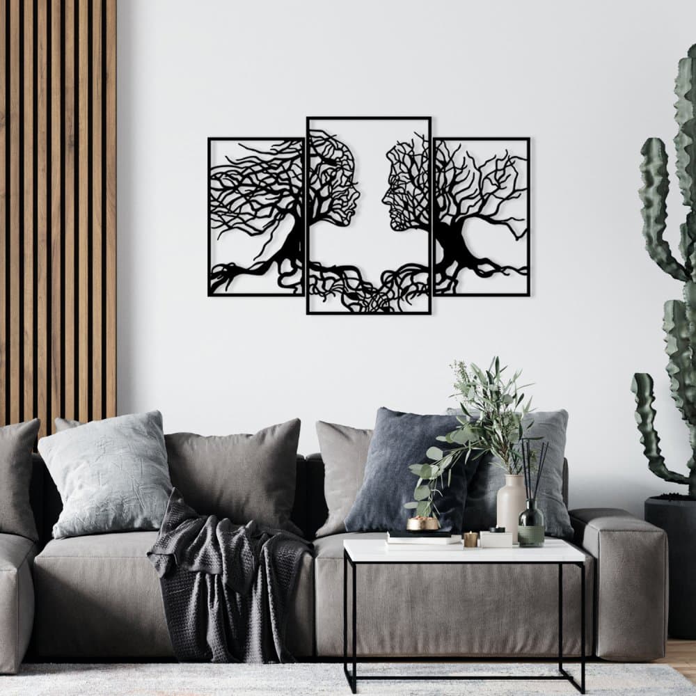 Dekoratívny kovový doplnok na stenu Love Tree 1