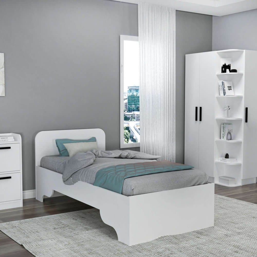 Rám jednolôžkovej postele Luses - White 1
