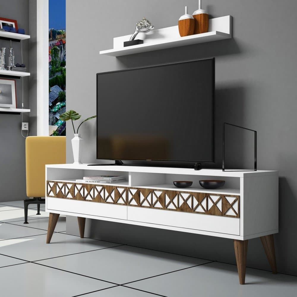 TV skrinka / Obývacia stena Line - White 1