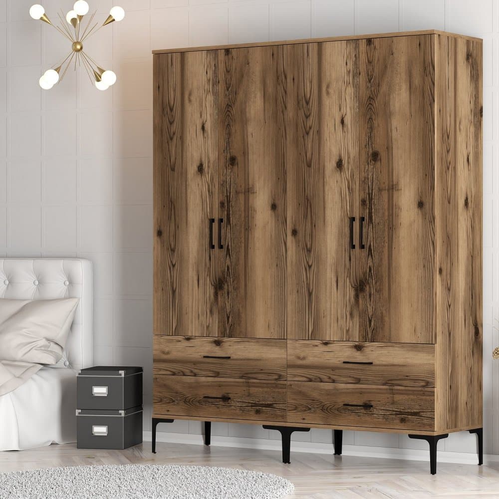 Šatníková skriňa Kumsal TT - Walnut
