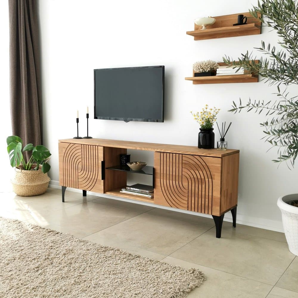 TV skrinka / Obývacia stena Lidya - Oak